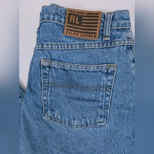 Ralph Lauren Vintage Polo Jeans Company Medium Wash Denim Flare Women's 12